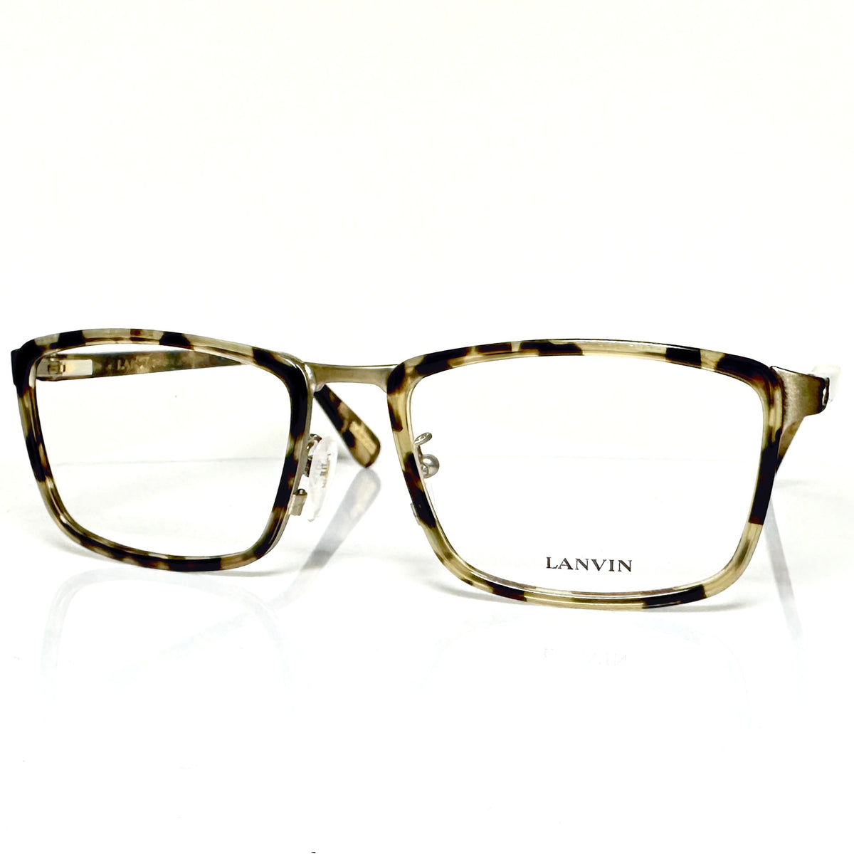 LANVIN 062 08G2 Men's Eyeglasses Frames in Gold/Tortoise - Authentic New