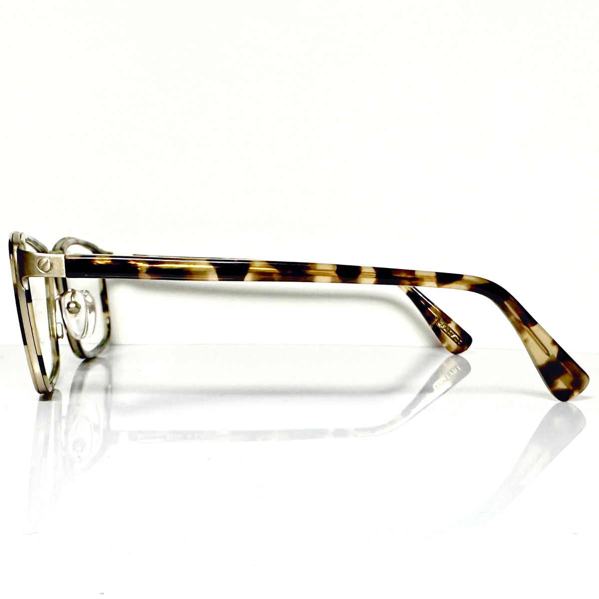 LANVIN 062 08G2 Men's Eyeglasses Frames in Gold/Tortoise - Authentic New