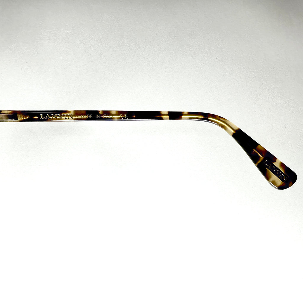 LANVIN 062 08G2 Men's Eyeglasses Frames in Gold/Tortoise - Authentic New