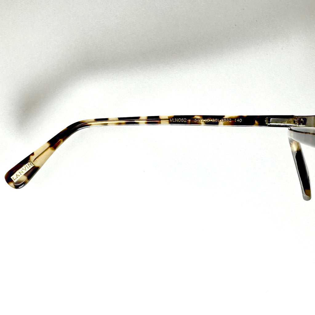 LANVIN 062 08G2 Men's Eyeglasses Frames in Gold/Tortoise - Authentic New