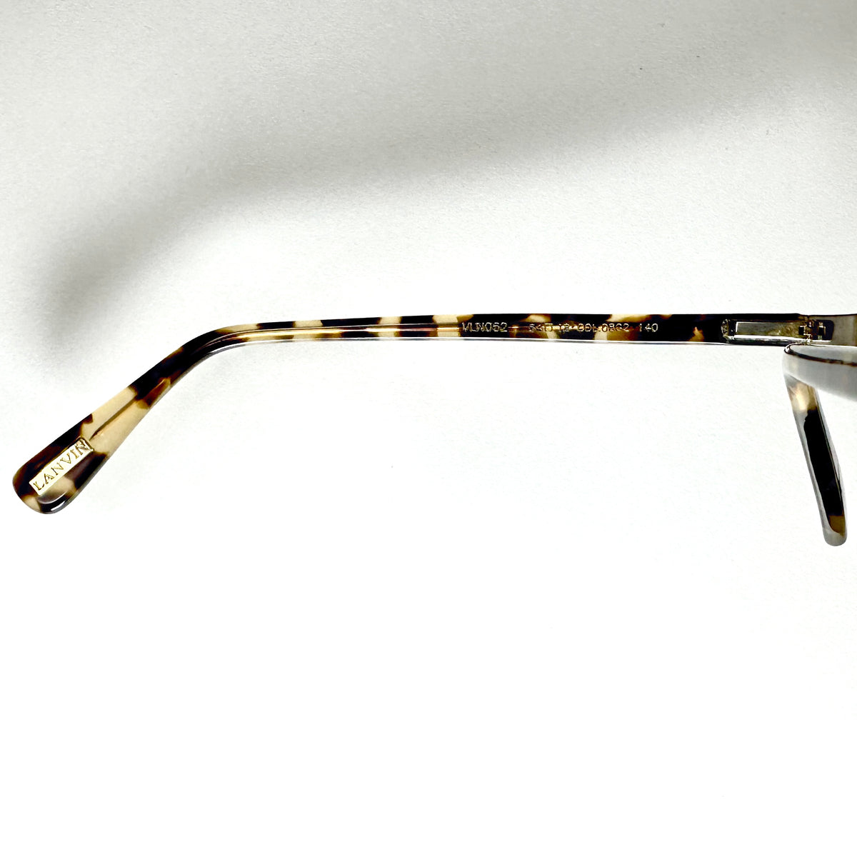 LANVIN 062 08G2 Men's Eyeglasses Frames in Gold/Tortoise - Authentic New