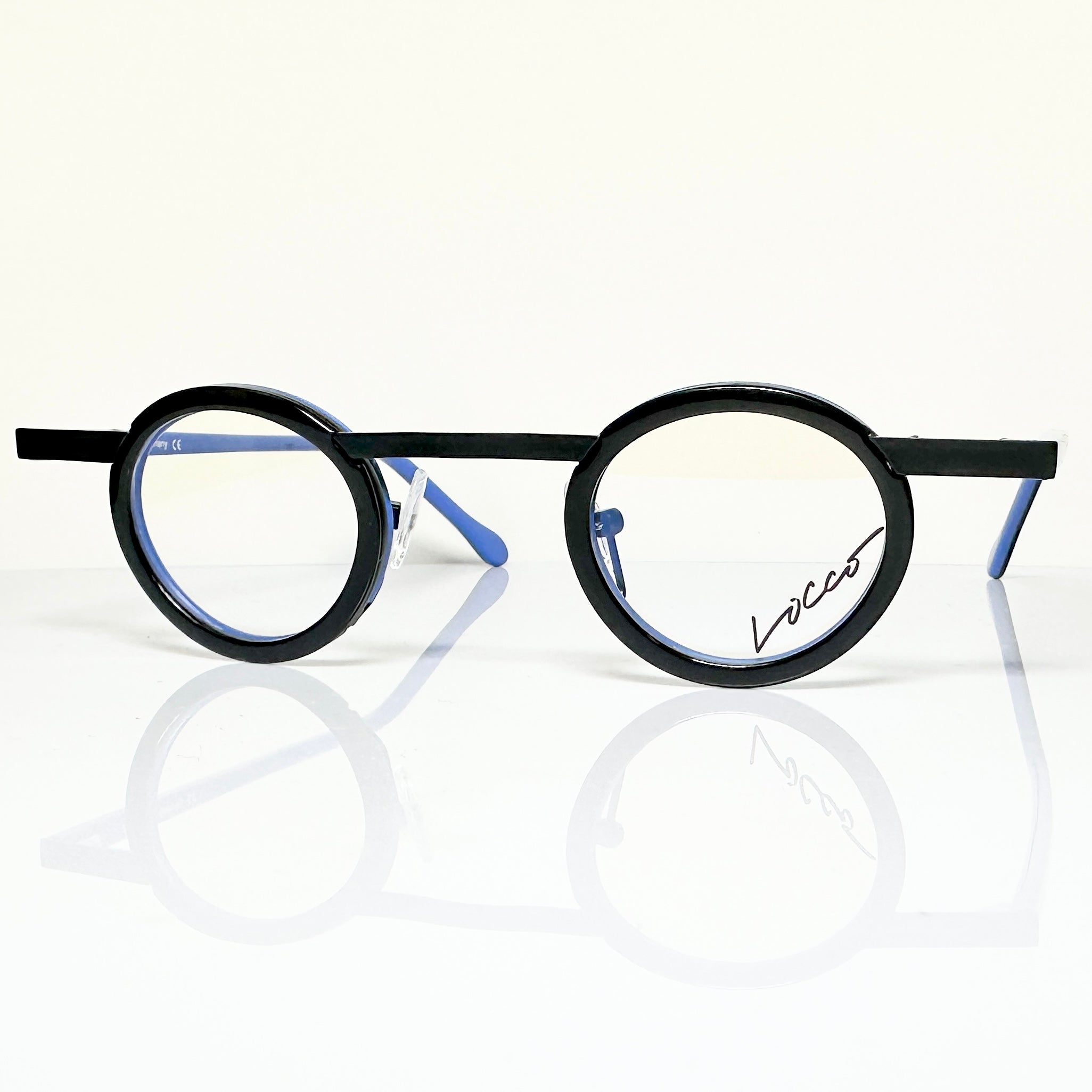 Locco SHAKESPEARE Unisex Eyeglasses Frame in  Black/water color - Authentic New
