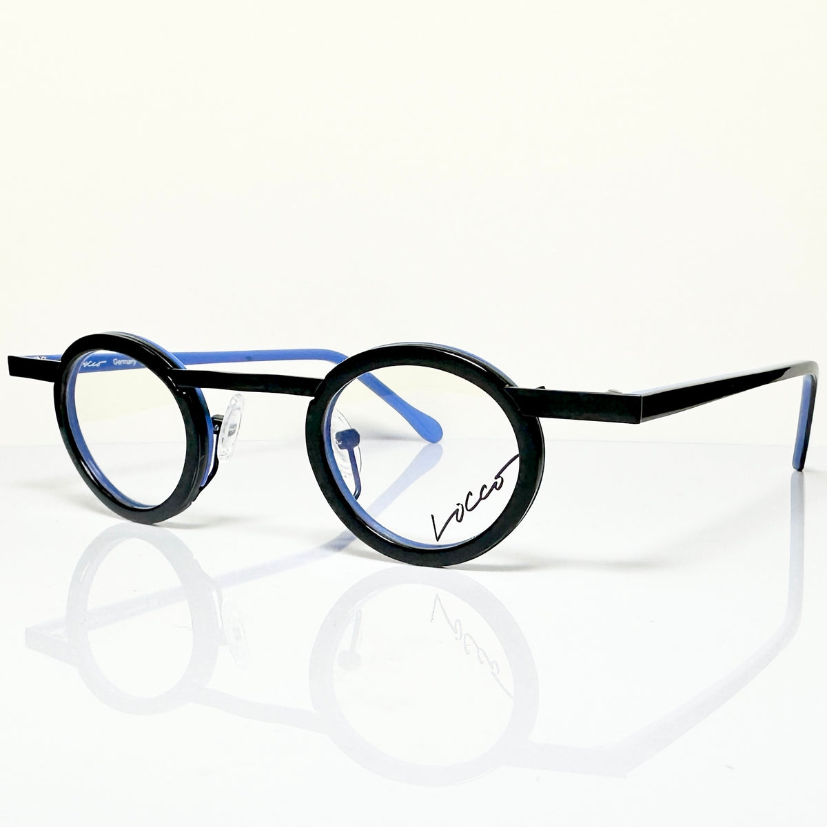 Locco SHAKESPEARE Unisex Eyeglasses Frame in  Black/water color - Authentic New