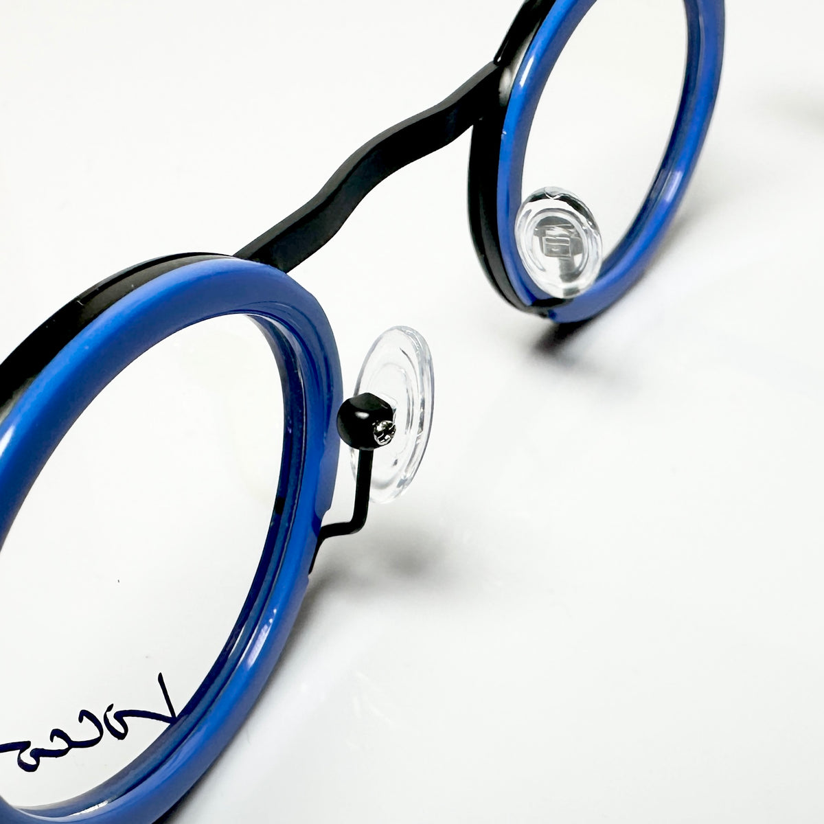 Locco SHAKESPEARE Unisex Eyeglasses Frame in  Black/water color - Authentic New