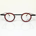 Locco SHAKESPEARE Unisex Eyeglasses Frame in Black/red - Authentic New