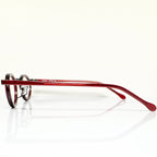 Locco SHAKESPEARE Unisex Eyeglasses Frame in Black/red - Authentic New
