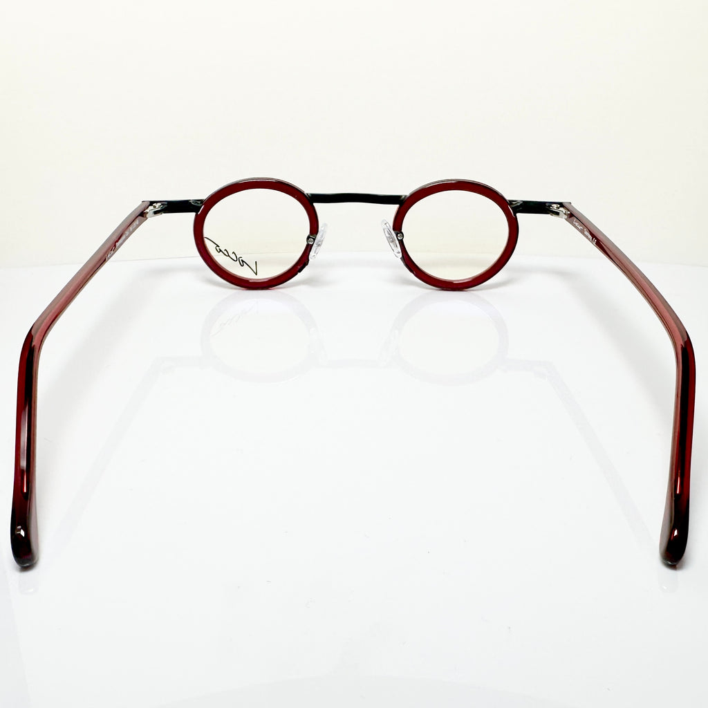 Locco SHAKESPEARE Unisex Eyeglasses Frame in Black/red - Authentic New