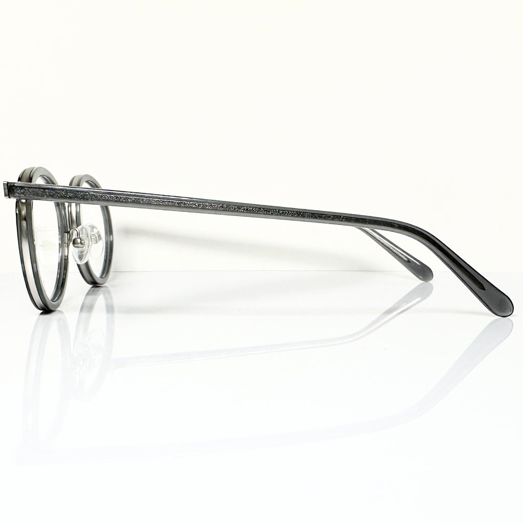 Locco Isle of Man Unisex Eyeglasses Frame in  Matt black/grey - Authentic New