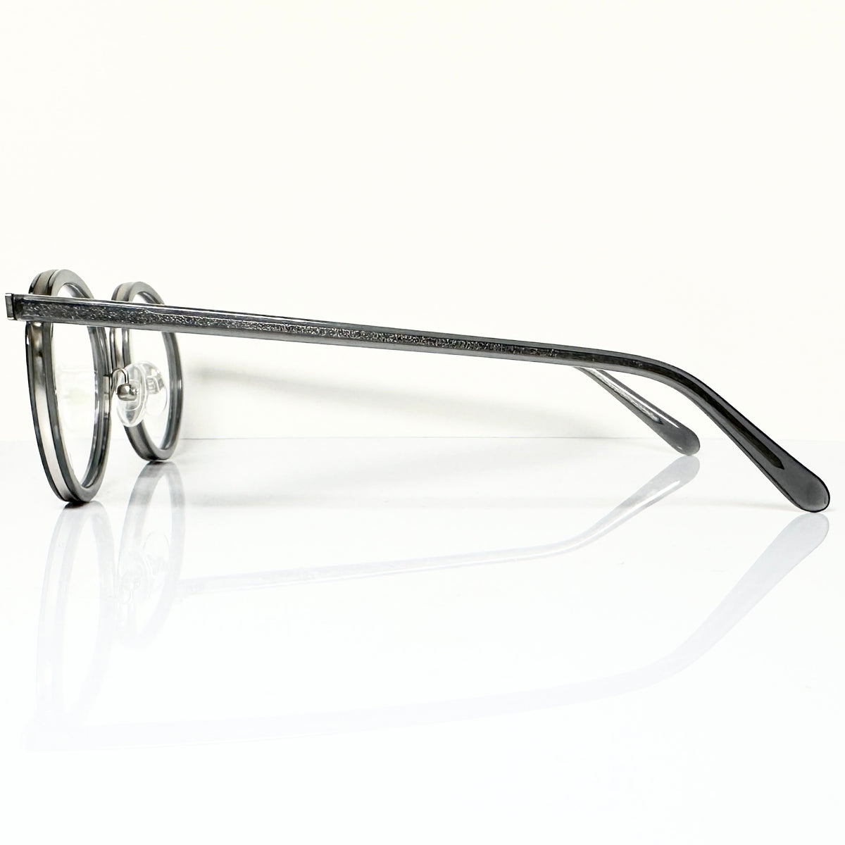 Locco Isle of Man Unisex Eyeglasses Frame in  Matt black/grey - Authentic New
