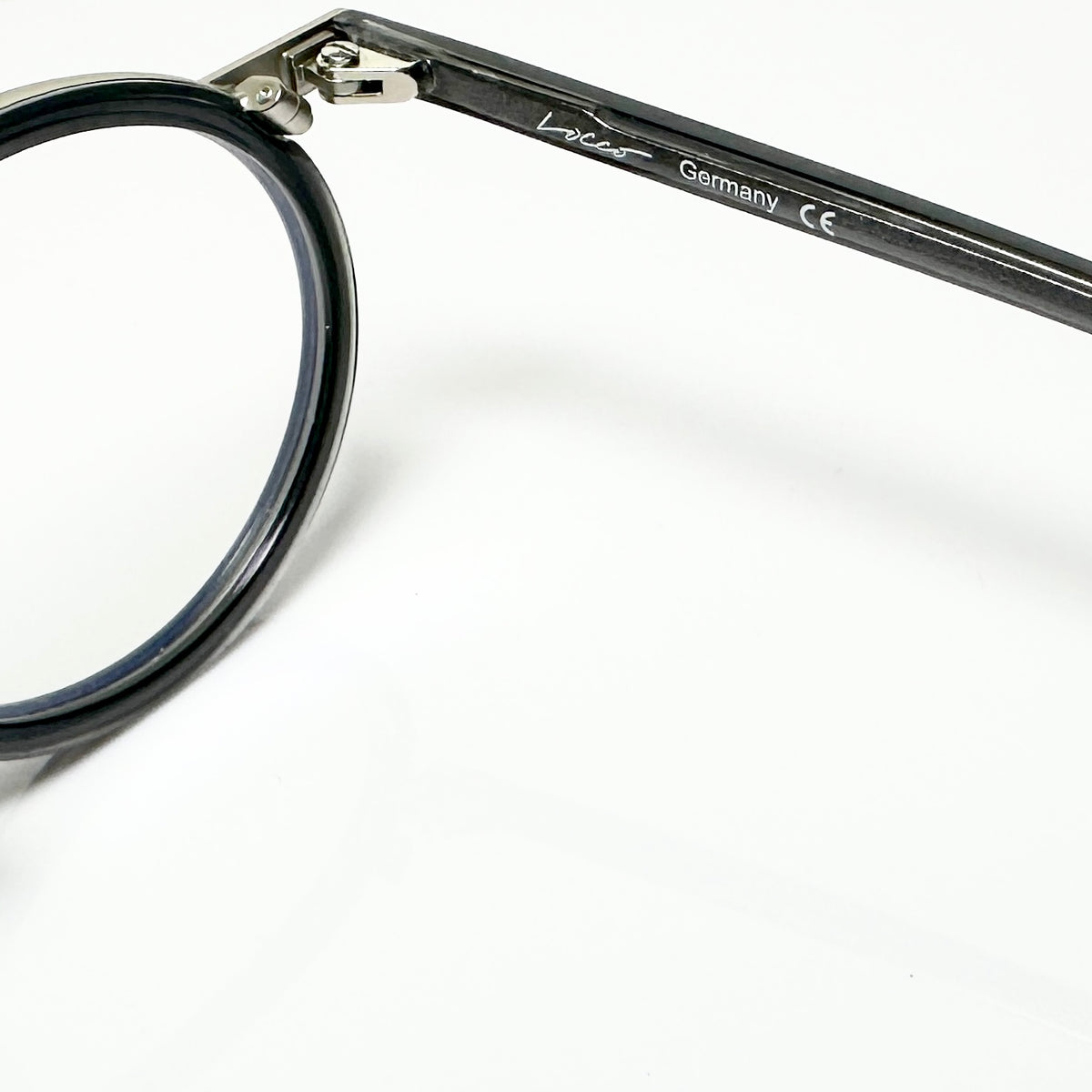 Locco Isle of Man Unisex Eyeglasses Frame in  Matt black/grey - Authentic New