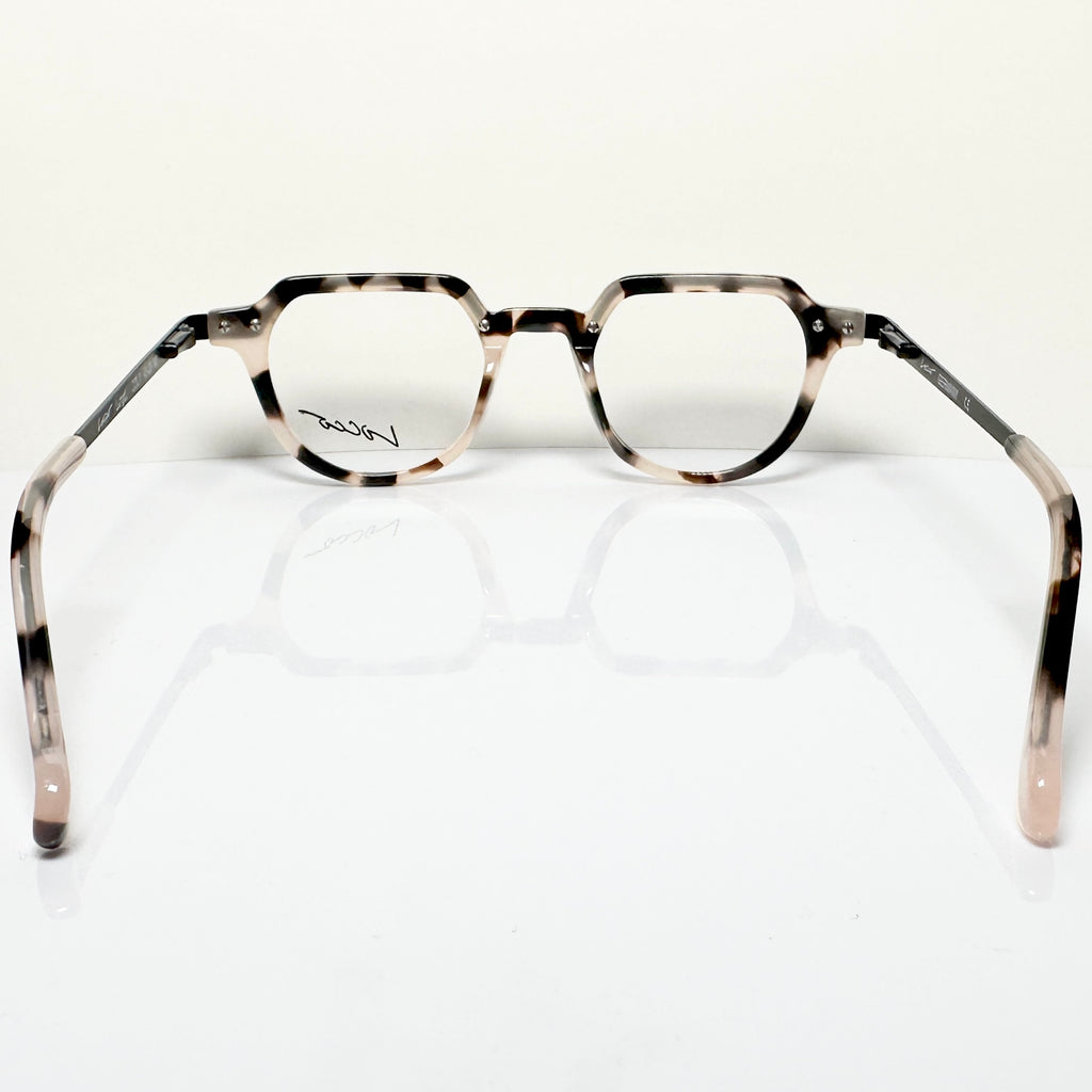 Locco Langden Unisex Eyeglasses Frame in Black/beige - Authentic New