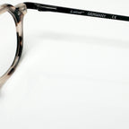 Locco Langden Unisex Eyeglasses Frame in Black/beige - Authentic New