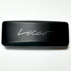 Locco Isle of Man Unisex Eyeglasses Frame in  Matt black/grey - Authentic New