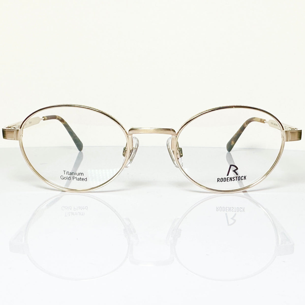 RODENSTOCK R8141 A 47 Gold Plated Eyeglasses Frames in Gold - Authentic New