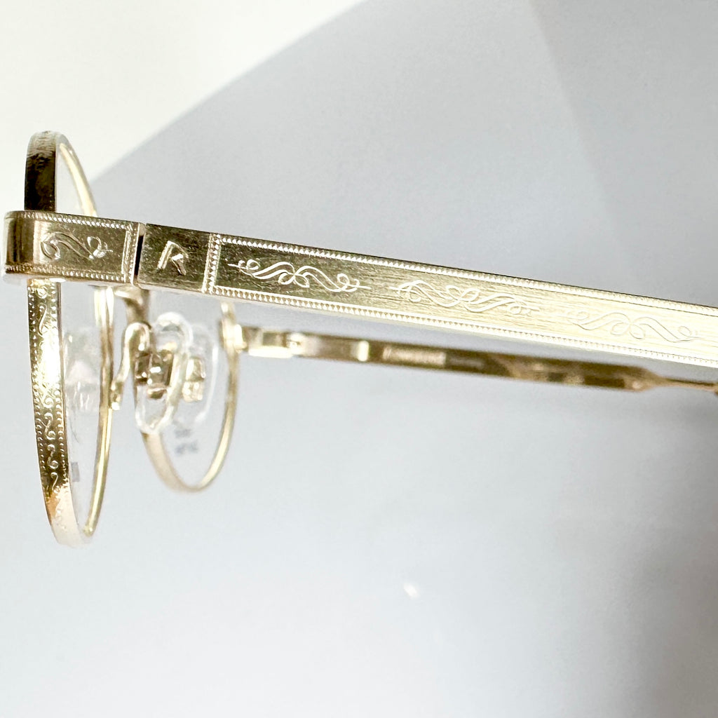 RODENSTOCK R8141 A 47 Gold Plated Eyeglasses Frames in Gold - Authentic New