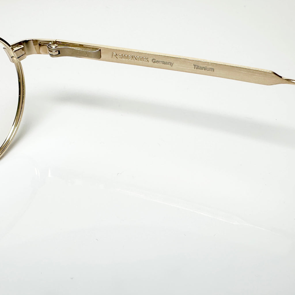 RODENSTOCK R8141 A 47 Gold Plated Eyeglasses Frames in Gold - Authentic New