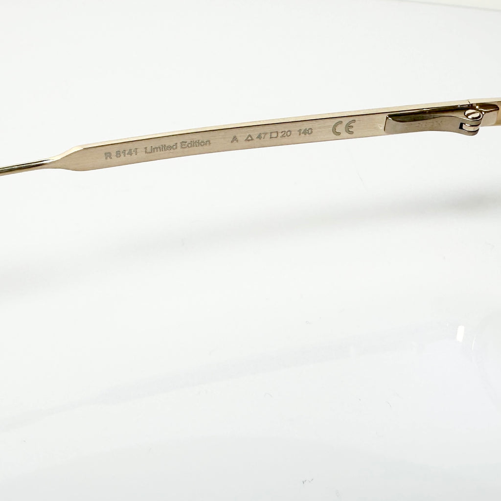 RODENSTOCK R8141 A 47 Gold Plated Eyeglasses Frames in Gold - Authentic New