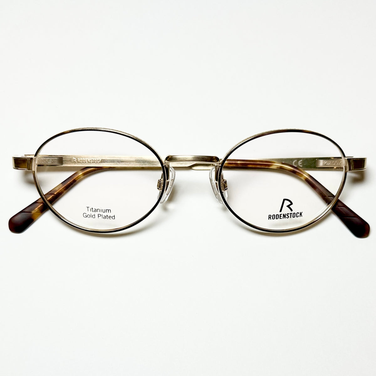 RODENSTOCK R8141 A 47 Gold Plated Eyeglasses Frames in Gold - Authentic New