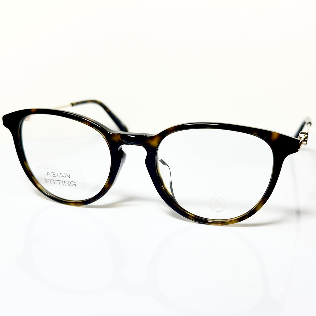 Moncler ML5128 V052 Unisex Eyeglasses Frame in Havana/Gold - Authentic New
