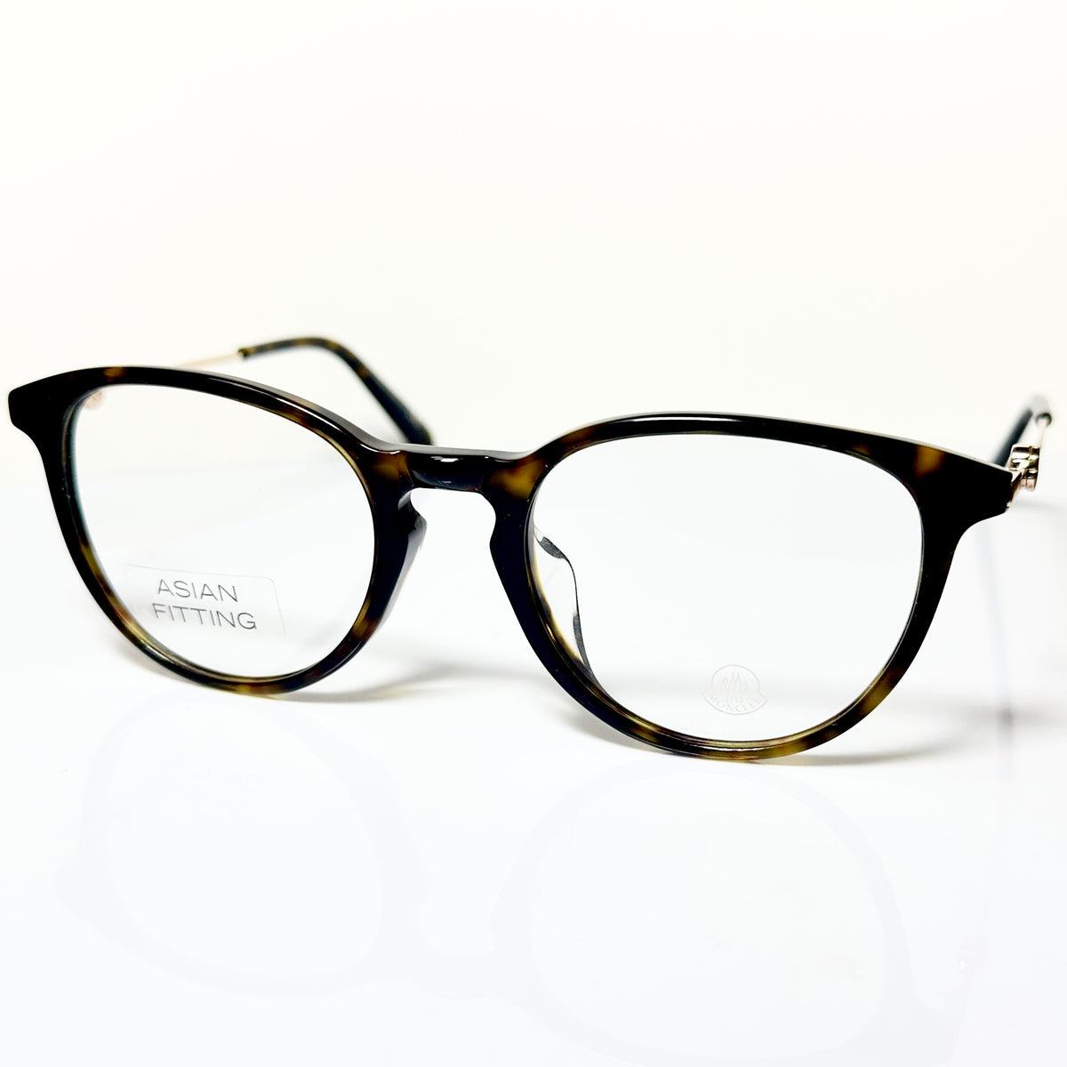 Moncler ML5128 V052 Unisex Eyeglasses Frame in Havana/Gold - Authentic New
