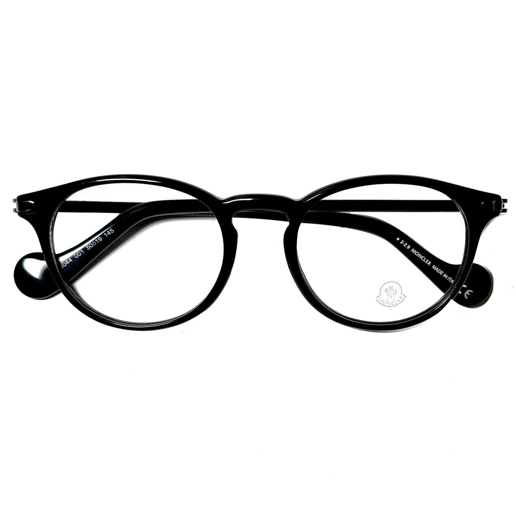 Moncler ML5044 V001 Unisex Eyeglasses Frame in Black - Authentic New