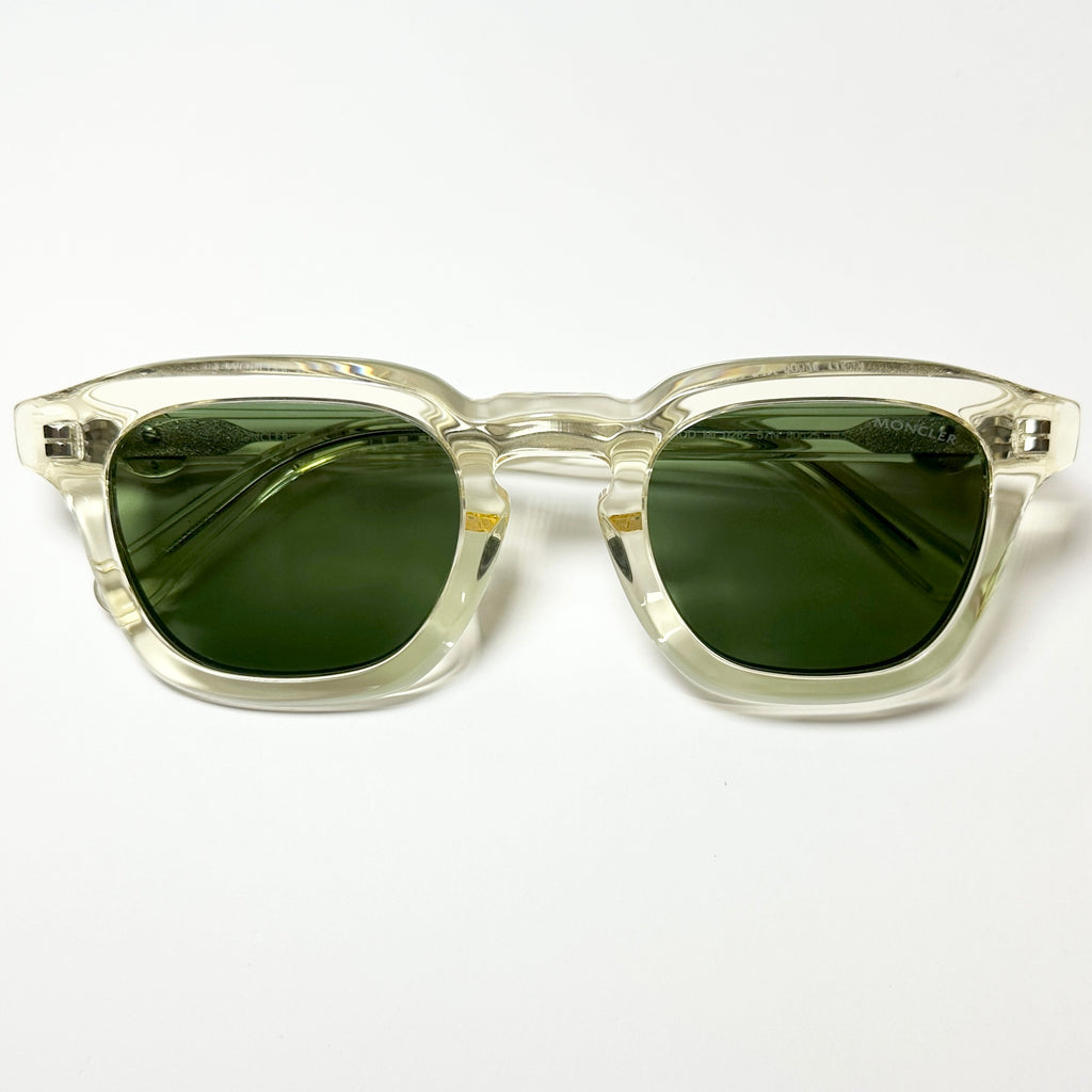 Moncler ML0262 57N Men's Sunglasses Frame in Clear Beige - Authentic New
