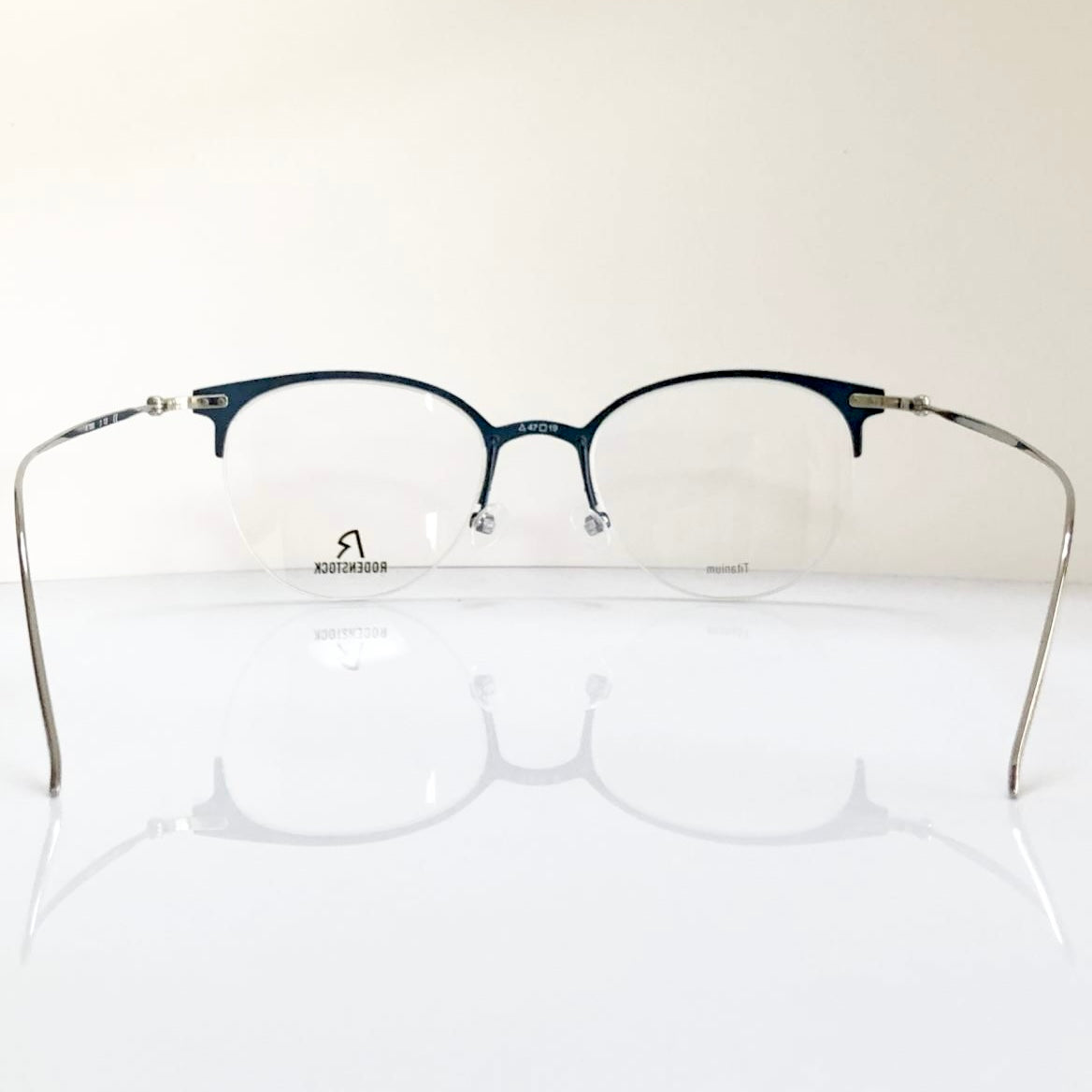 RODENSTOCK R7085 D Unisex Eyeglasses Frames in Dark Blue/Silver - Authentic New