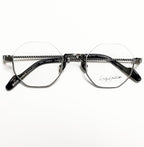 Yohji Yamamoto YY19-0030-3 Men's Eyeglasses Frame in Antique Silver - Authentic New