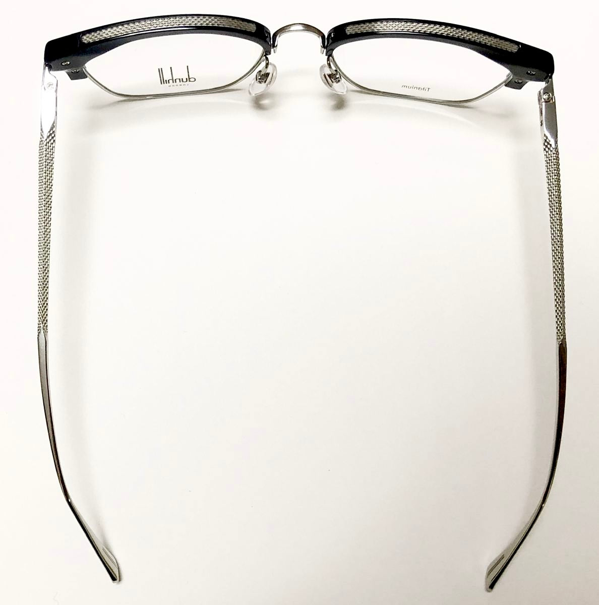 dunhill VDH157 Men's Eyeglasses Frame in Black/silver - Authentic New