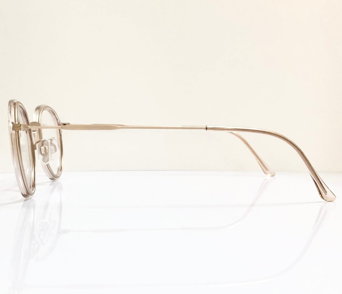 Look Occhiali 10810 M5 Crown Panto Eyeglasses Frames in Gold Pink - Authentic New