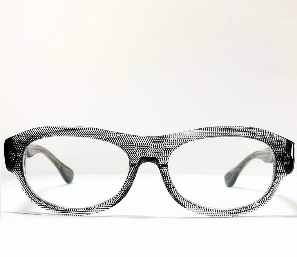 VUE DC JET Unisex Eyeglasses Frame in Black/Clear  - Authentic New