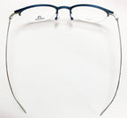 RODENSTOCK R7085 D Unisex Eyeglasses Frames in Dark Blue/Silver - Authentic New