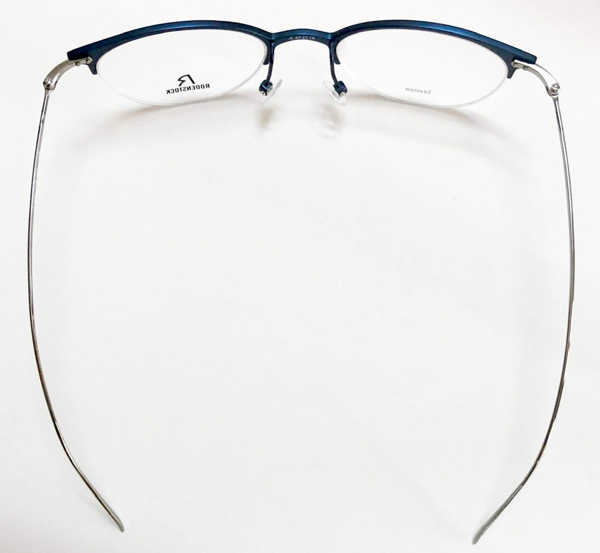 RODENSTOCK R7085 D Unisex Eyeglasses Frames in Dark Blue/Silver - Authentic New