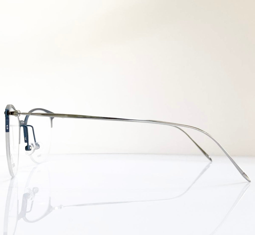 RODENSTOCK R7085 D Unisex Eyeglasses Frames in Dark Blue/Silver - Authentic New