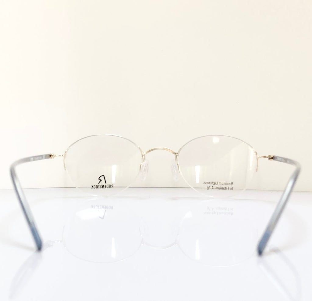 RODENSTOCK R7052 D Eyeglasses Frames in Gold/Grey - Authentic New
