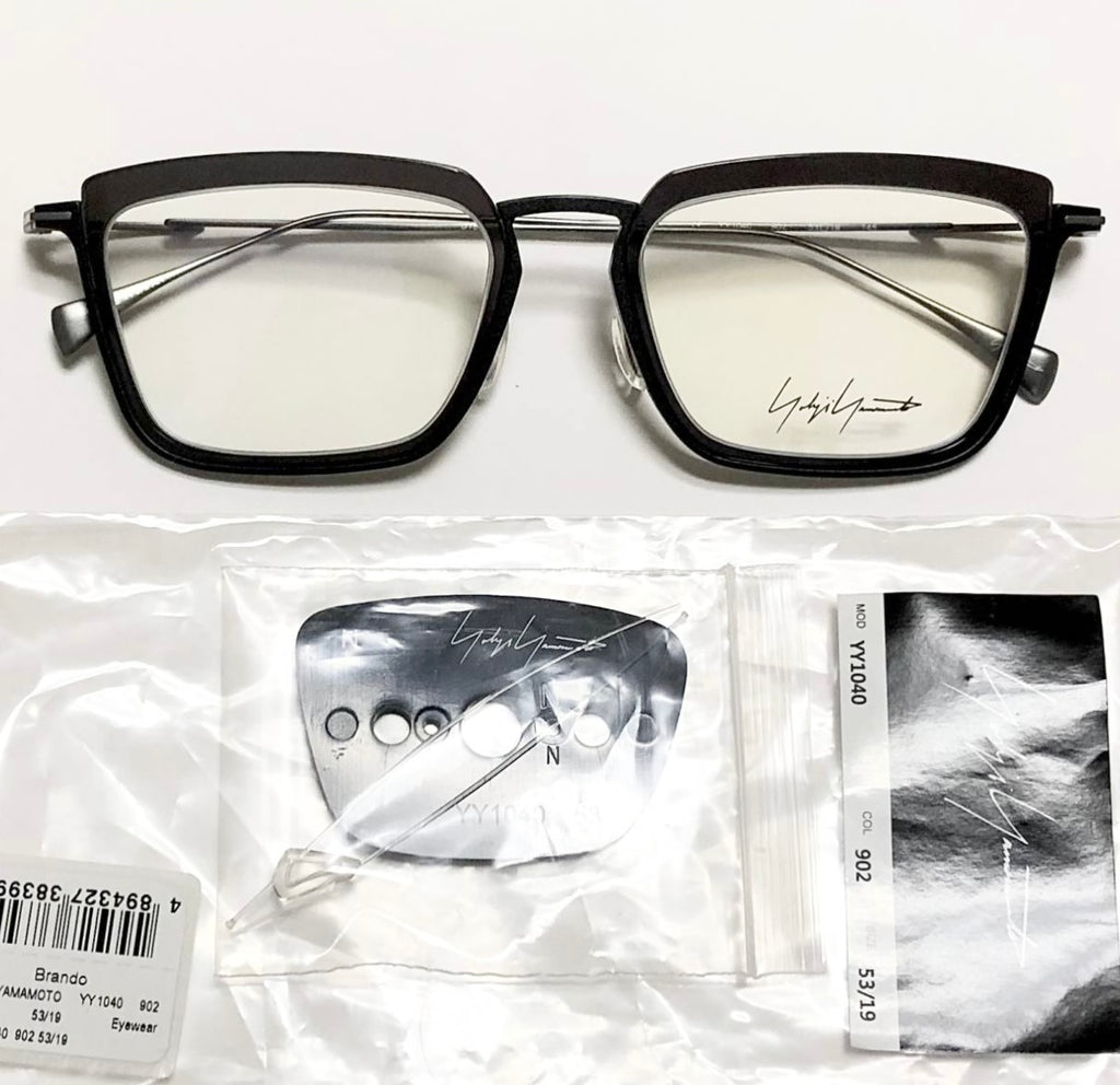 Yohji Yamamoto YY1040 902 Men's Eyeglasses Frame in Grey - Authentic New