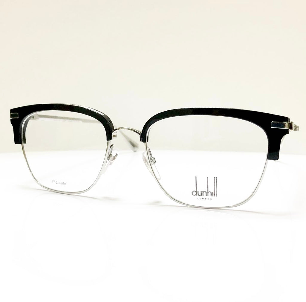 dunhill VDH157 Men's Eyeglasses Frame in Black/silver - Authentic New