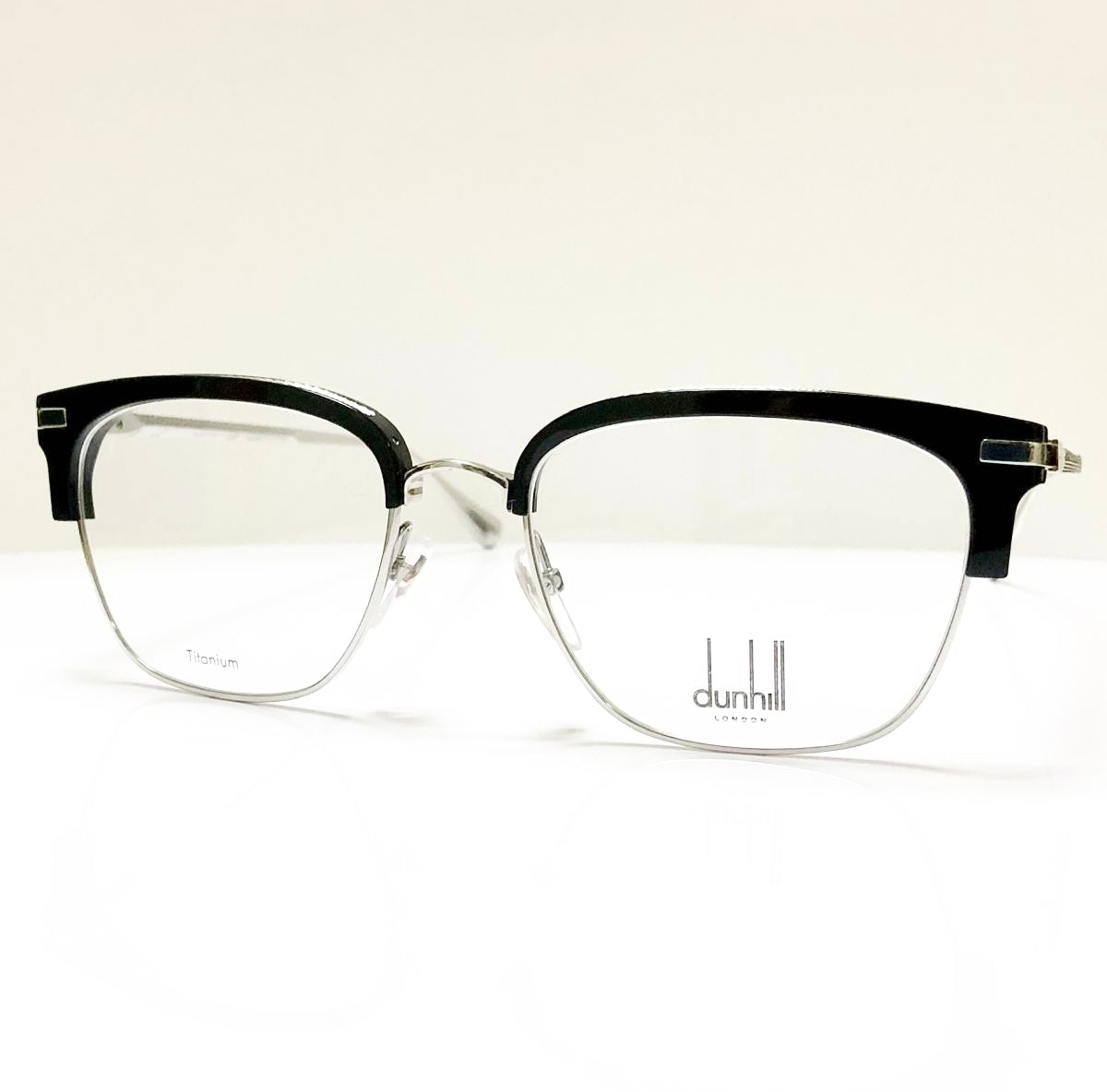 dunhill VDH157 Men's Eyeglasses Frame in Black/silver - Authentic New