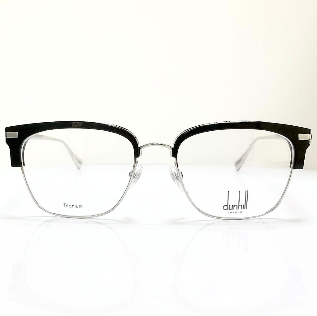 dunhill VDH157 Men's Eyeglasses Frame in Black/silver - Authentic New