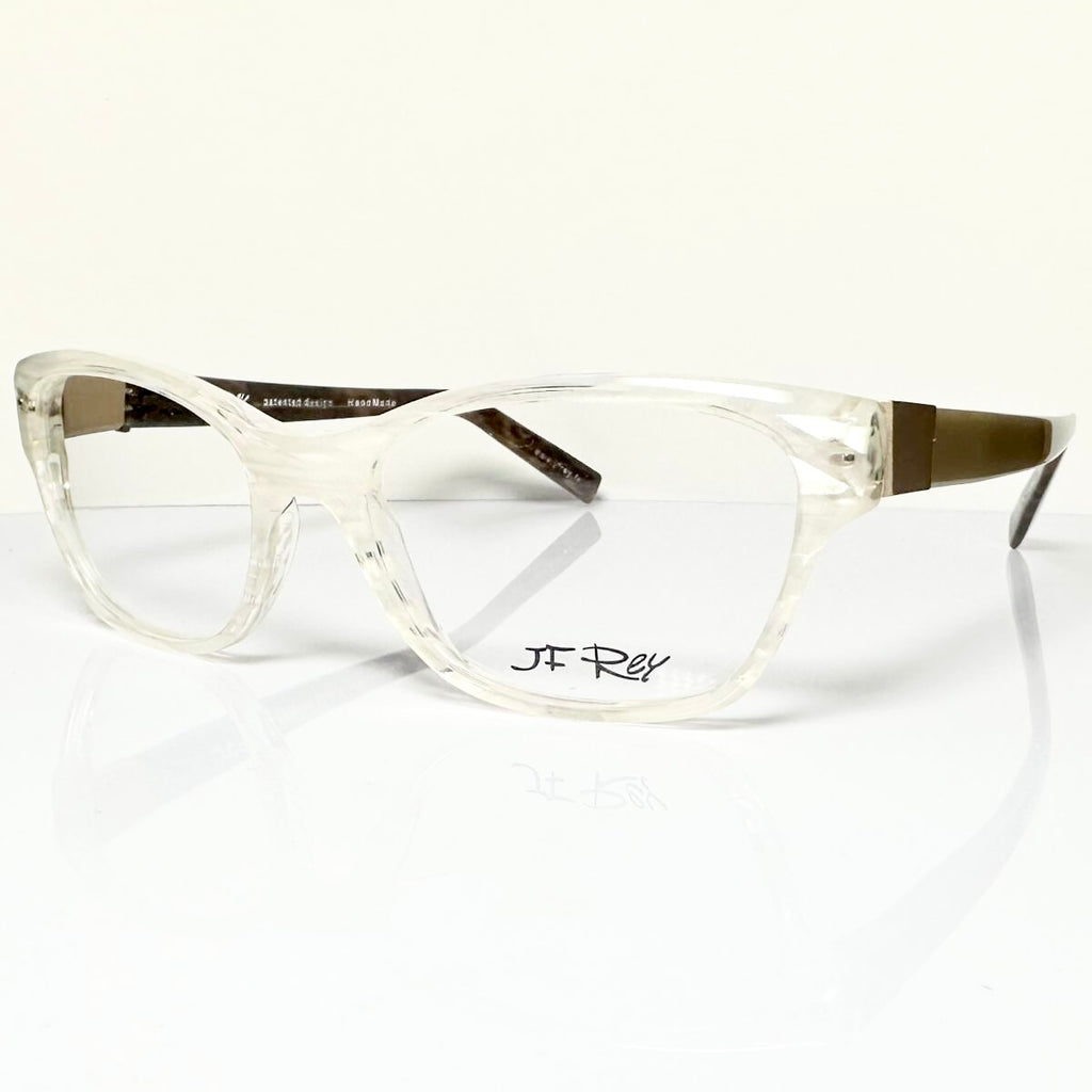 JF Rey JF1310 1055 Eyeglasses Frames in White/Brown - Authentic New
