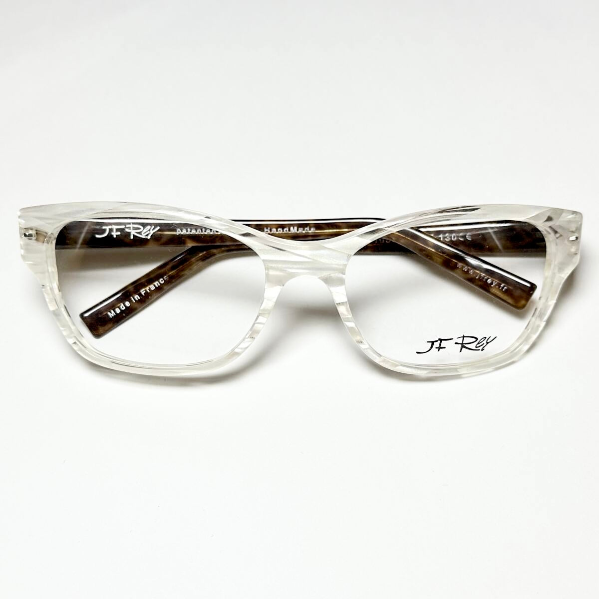 JF Rey JF1310 1055 Eyeglasses Frames in White/Brown - Authentic New