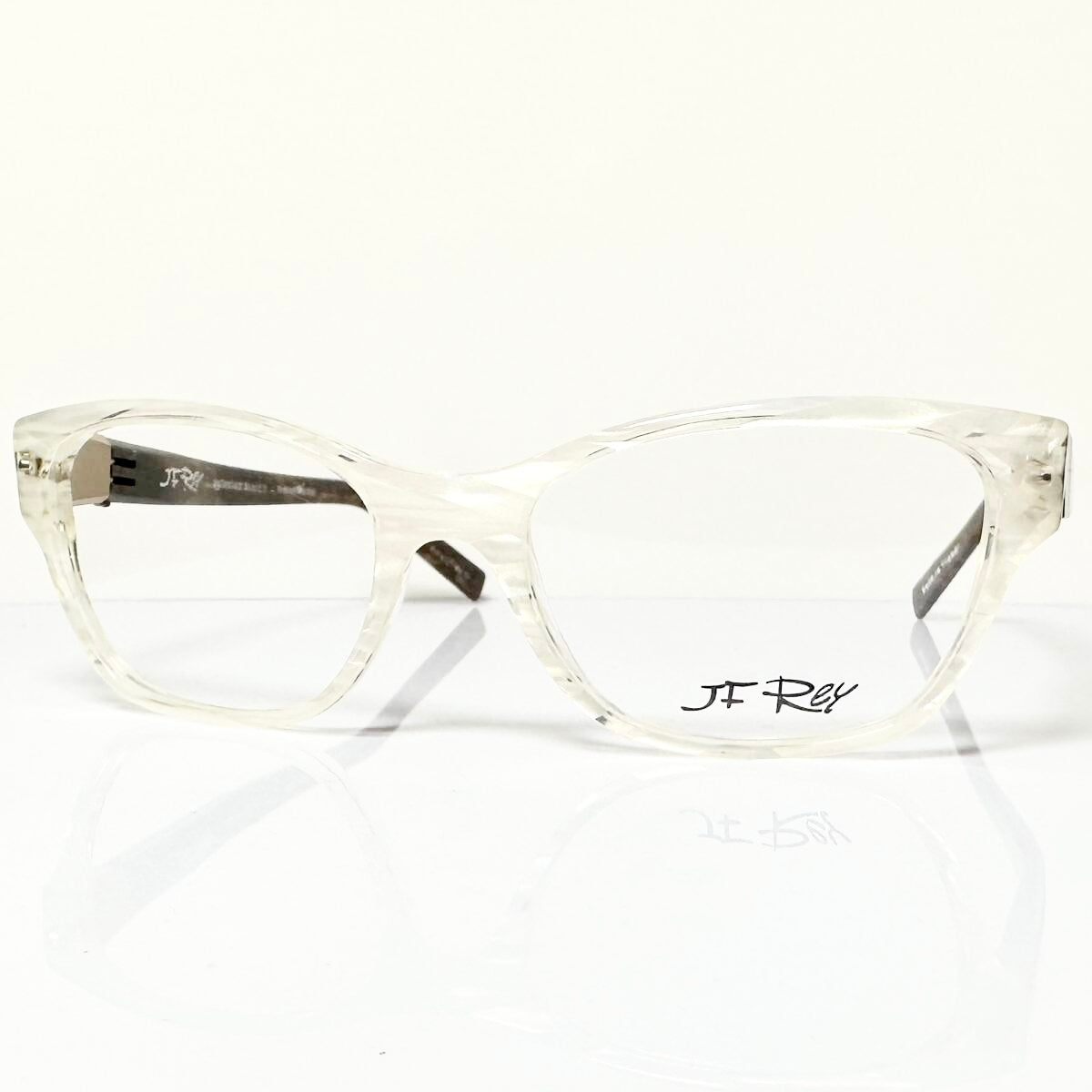 JF Rey JF1310 1055 Eyeglasses Frames in White/Brown - Authentic New