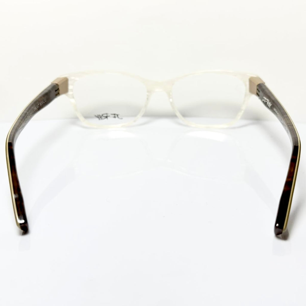 JF Rey JF1310 1055 Eyeglasses Frames in White/Brown - Authentic New