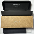 Mykita DECADES BUENO Unisex Sunglasses Frame in Silver/Black - Authentic New