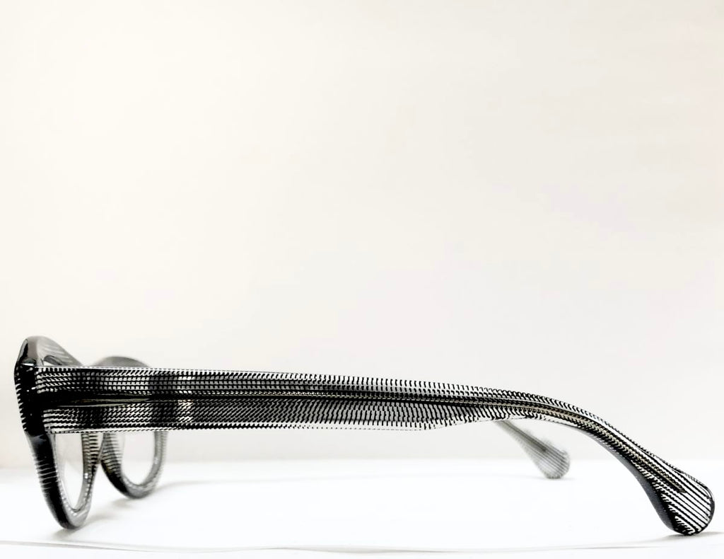 VUE DC JET Unisex Eyeglasses Frame in Black/Clear  - Authentic New