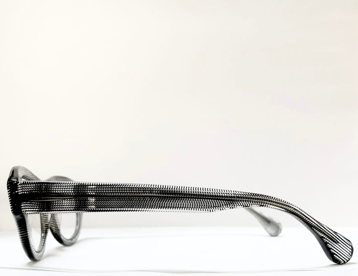VUE DC JET Unisex Eyeglasses Frame in Black/Clear  - Authentic New
