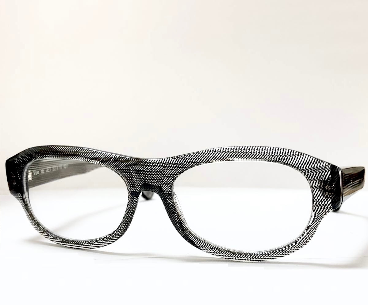 VUE DC JET Unisex Eyeglasses Frame in Black/Clear  - Authentic New