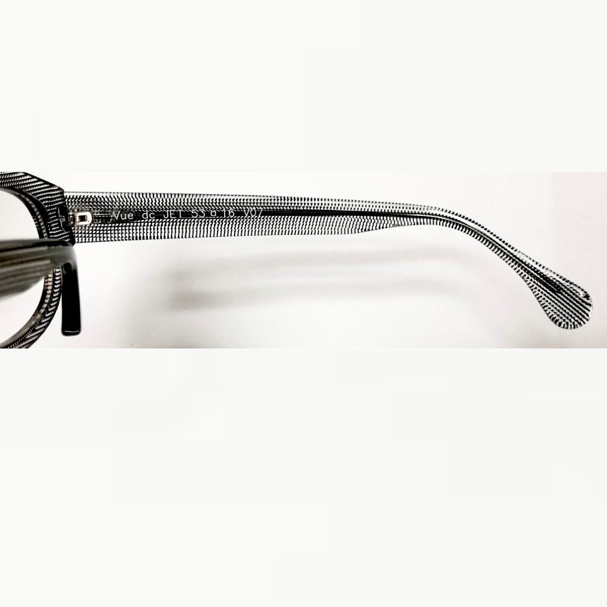 VUE DC JET Unisex Eyeglasses Frame in Black/Clear  - Authentic New